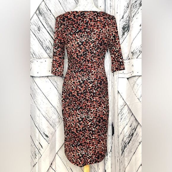 NWOT Peruvian Connection Leafy Print Fitted Pima Cotton Lycra Size M - Picture 2 of 4